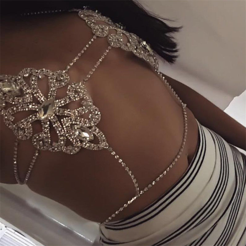 Diamante Bralette Silver  The Sexiest Rhinestone Bra – Enviable Body  Collection