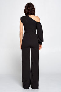 Straight Classy Black Jumpsuit - Enviable Body Collection