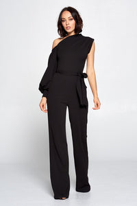 Straight Classy Black Jumpsuit - Enviable Body Collection