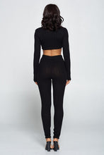 Load image into Gallery viewer, Cropped Long sleeve pant Set - Enviable Body Collection
