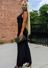 Load image into Gallery viewer, Black Mermaid Sleeveless Maxi Dress
