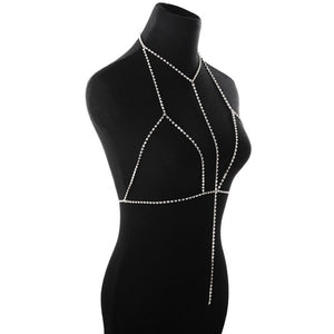 Crystal body chain harness chain