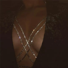 Load image into Gallery viewer, Diamond Body Jewelry Cleavage Chest Jewelry
